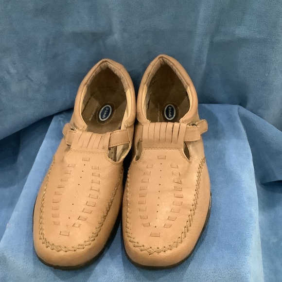 Dr Scholl’s Tan Leather woman's slip on shoe , size 10 - Picture 1 of 4